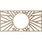 Ekena Millwork Hoover Wood Fretwork Pierced Ceiling Medallion, Red Oak, 40"W x 20"H x 14 3/4"ID x 1/4"T CMWP40X20X0250HORO - alternate 2